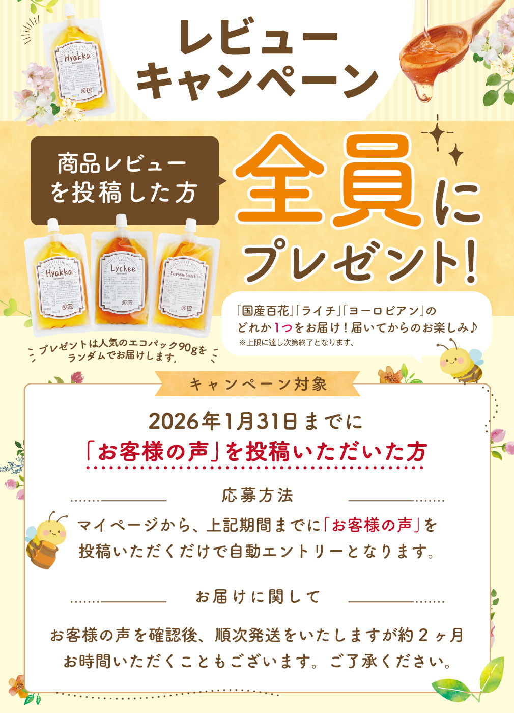 レビューキャンペーン