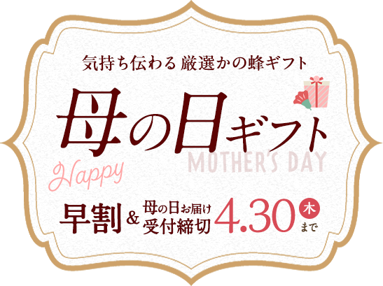 かの蜂 母の日ギフト